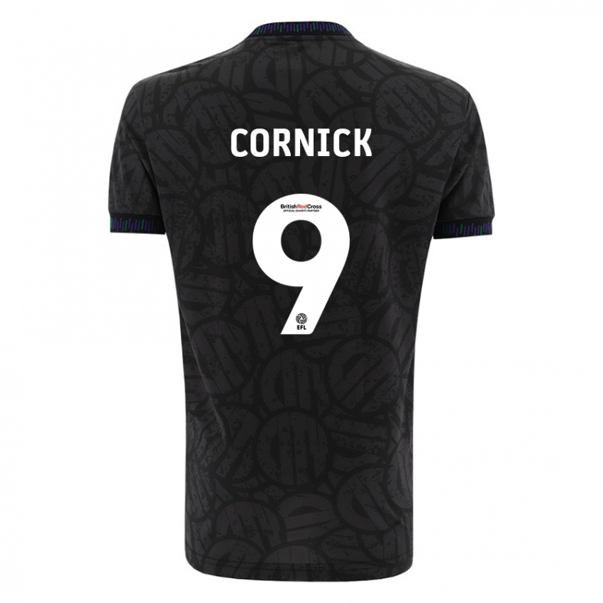 Niño Camiseta Harry Cornick #9 Negro 2ª Equipación 2023/24 La Camisa Chile