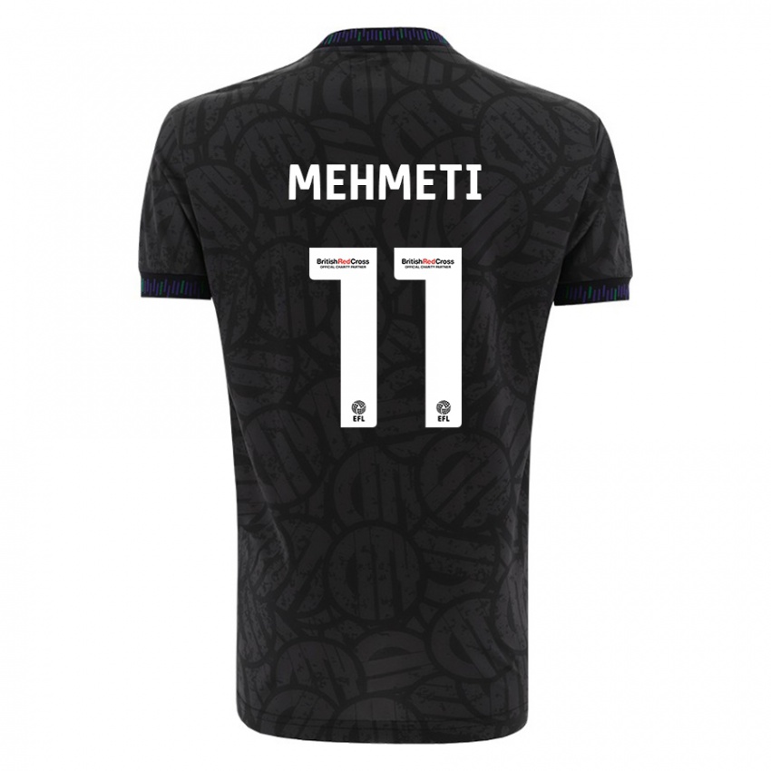 Niño Camiseta Anis Mehmeti #11 Negro 2ª Equipación 2023/24 La Camisa Chile