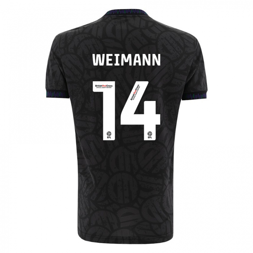 Niño Camiseta Andreas Weimann #14 Negro 2ª Equipación 2023/24 La Camisa Chile