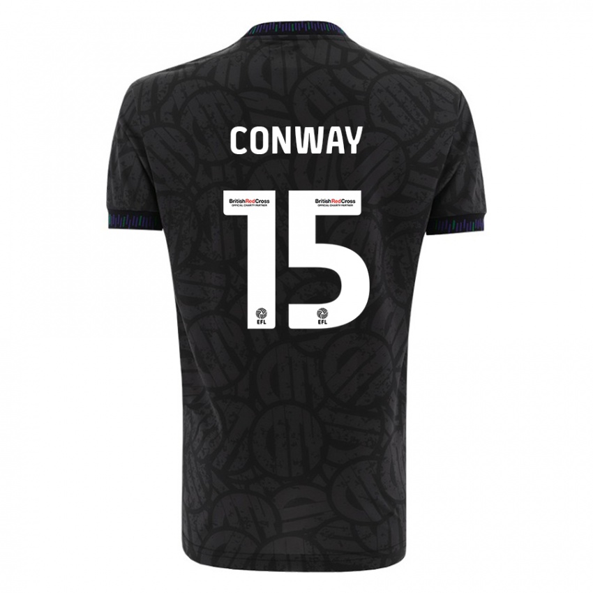 Niño Camiseta Tommy Conway #15 Negro 2ª Equipación 2023/24 La Camisa Chile