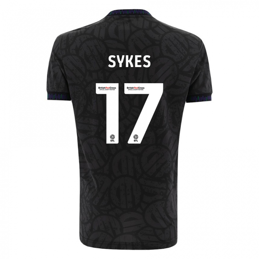 Niño Camiseta Mark Sykes #17 Negro 2ª Equipación 2023/24 La Camisa Chile