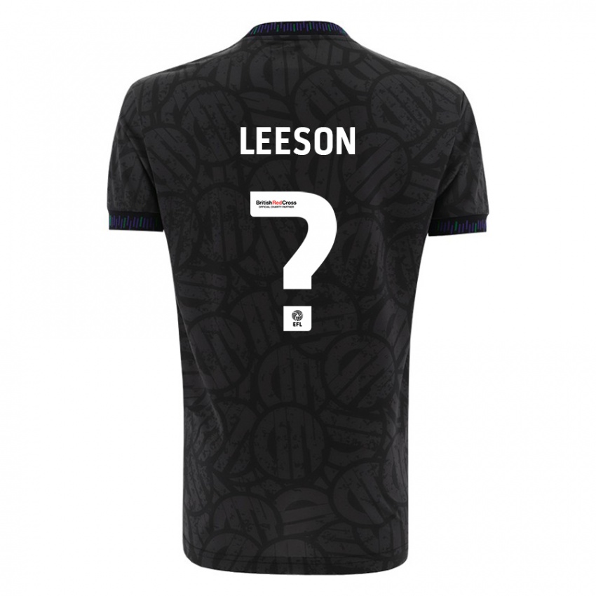Niño Camiseta Harry Leeson #0 Negro 2ª Equipación 2023/24 La Camisa Chile