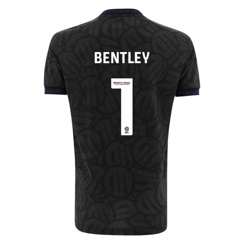 Niño Camiseta Fran Bentley #1 Negro 2ª Equipación 2023/24 La Camisa Chile