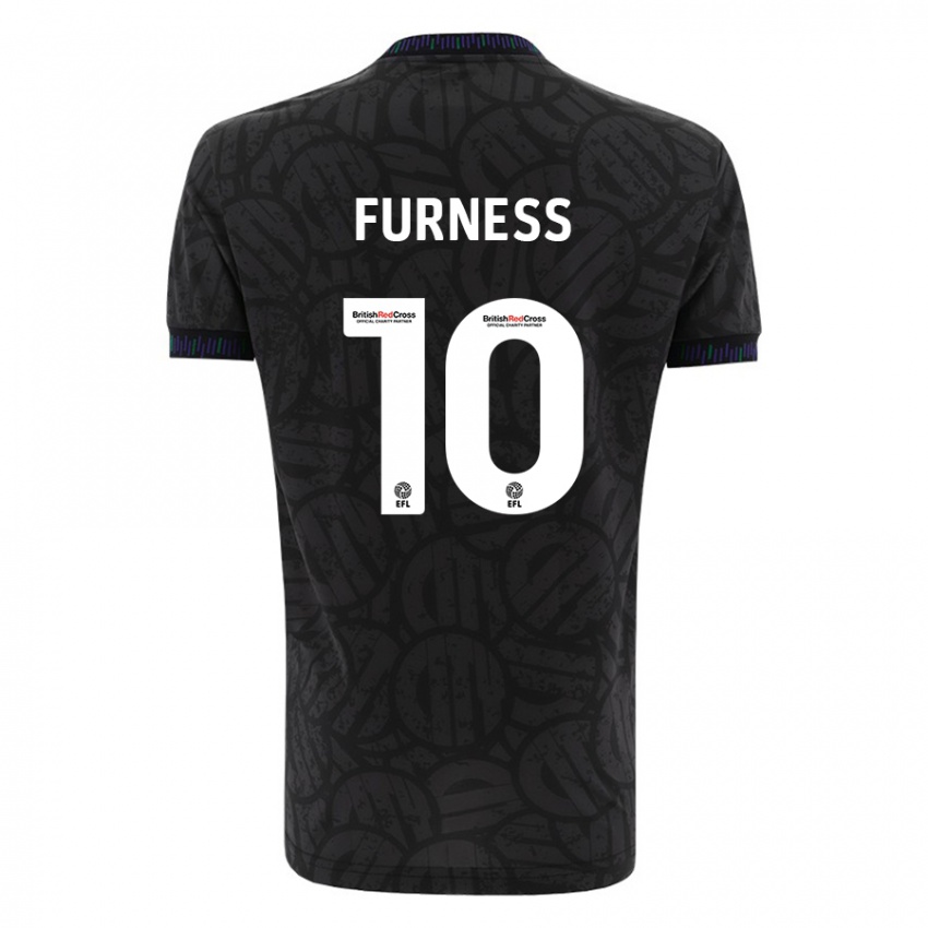 Niño Camiseta Rachel Furness #10 Negro 2ª Equipación 2023/24 La Camisa Chile