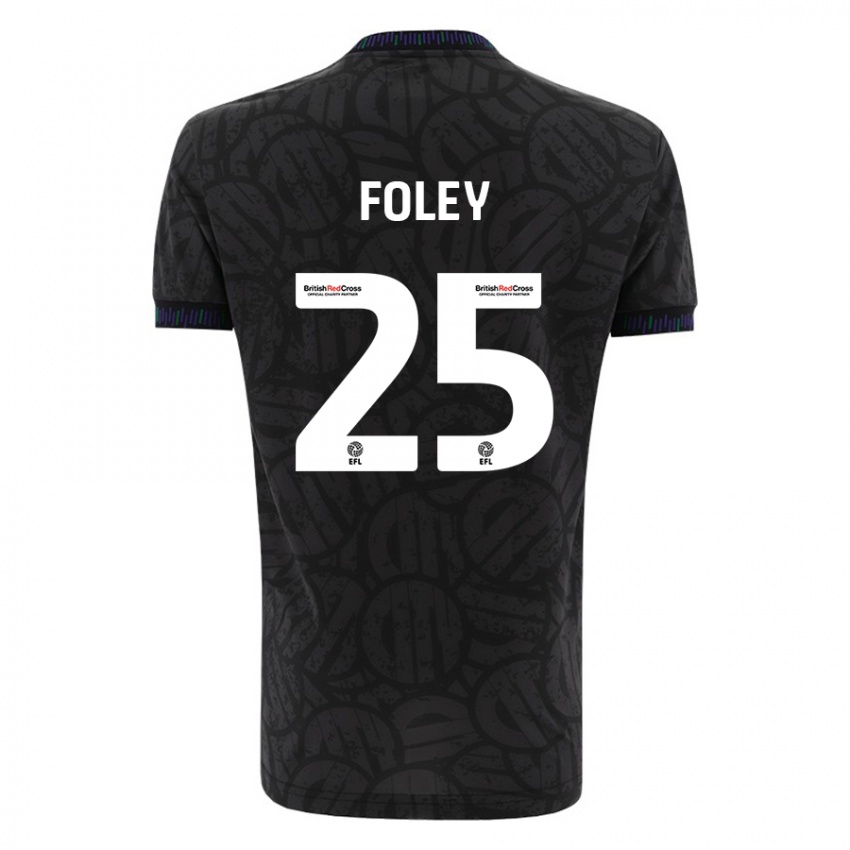 Niño Camiseta Erin Foley #25 Negro 2ª Equipación 2023/24 La Camisa Chile