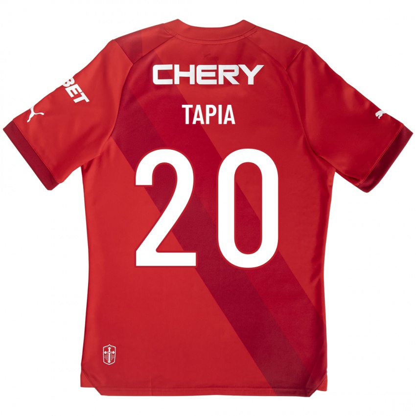 Niño Camiseta Gonzalo Tapia #20 Rojo 2ª Equipación 2023/24 La Camisa Chile