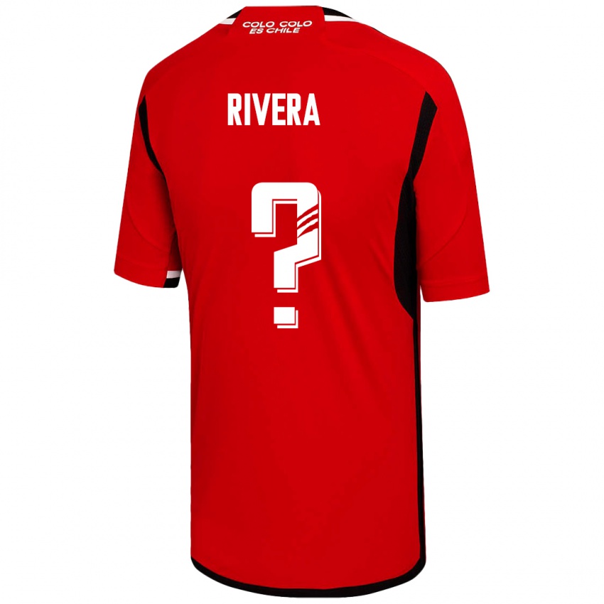 Niño Camiseta Francisco Rivera #0 Rojo 2ª Equipación 2023/24 La Camisa Chile