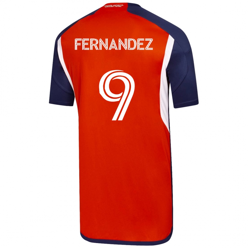 Niño Camiseta Leandro Fernández #9 Blanco 2ª Equipación 2023/24 La Camisa Chile
