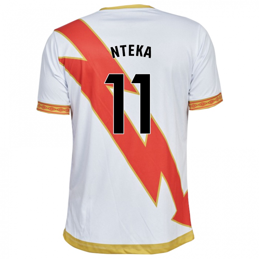 Hombre Camiseta Randy Nteka #11 Blanco 1ª Equipación 2023/24 La Camisa Chile