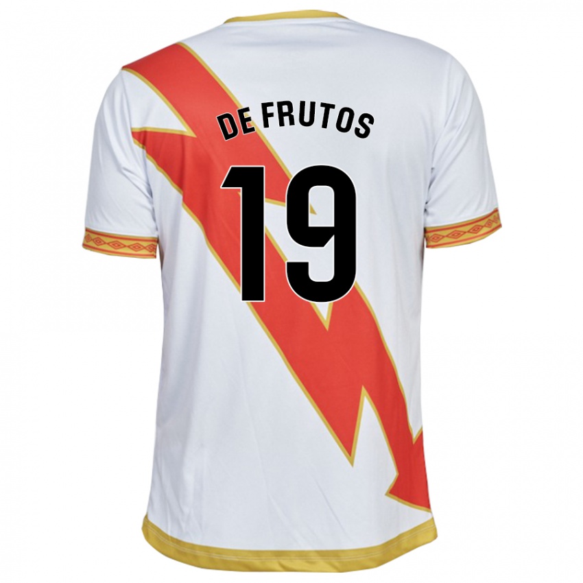 Hombre Camiseta Jorge De Frutos #19 Blanco 1ª Equipación 2023/24 La Camisa Chile