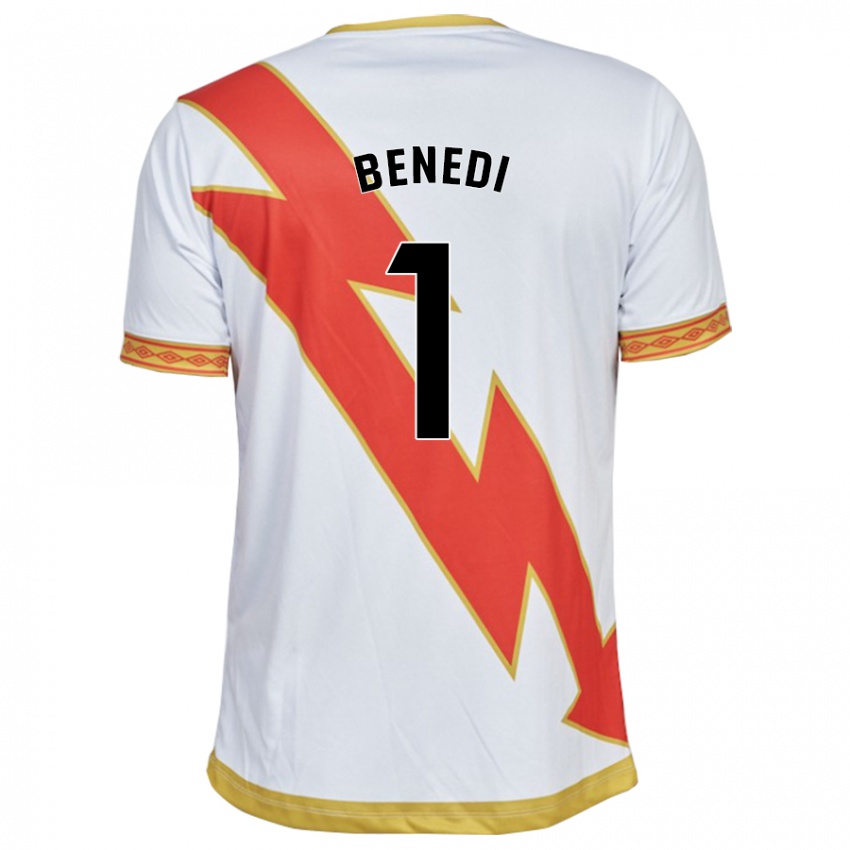 Hombre Camiseta Miguel Benedi #1 Blanco 1ª Equipación 2023/24 La Camisa Chile