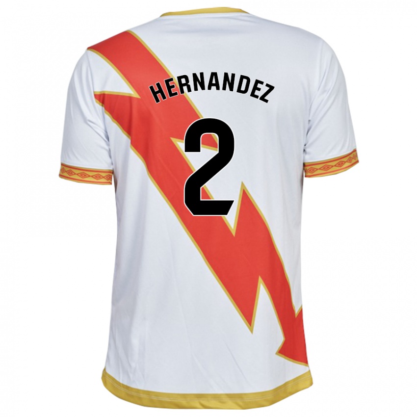 Hombre Camiseta Marco Hernández #2 Blanco 1ª Equipación 2023/24 La Camisa Chile