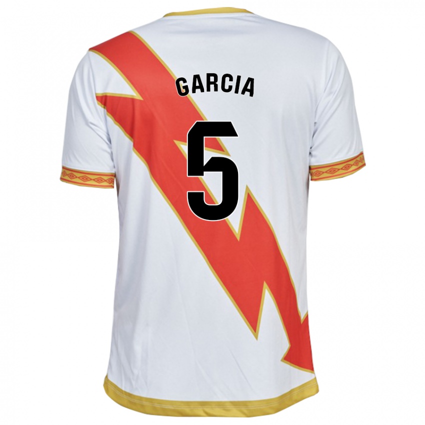 Hombre Camiseta Miguel García #5 Blanco 1ª Equipación 2023/24 La Camisa Chile