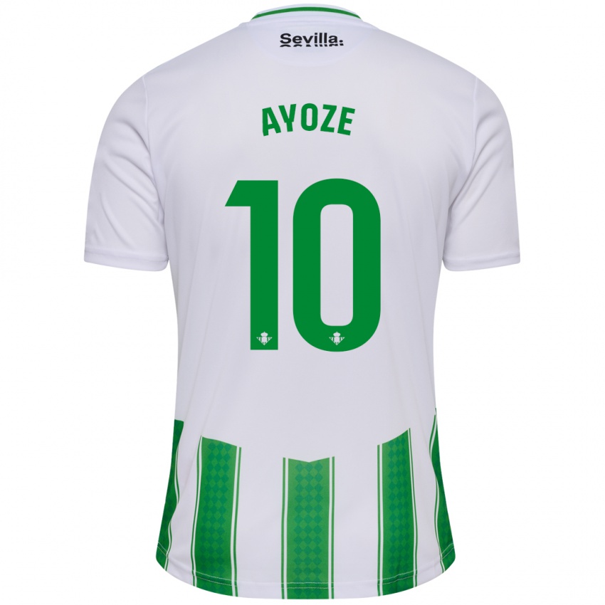 Hombre Camiseta Ayoze Perez #10 Blanco 1ª Equipación 2023/24 La Camisa Chile