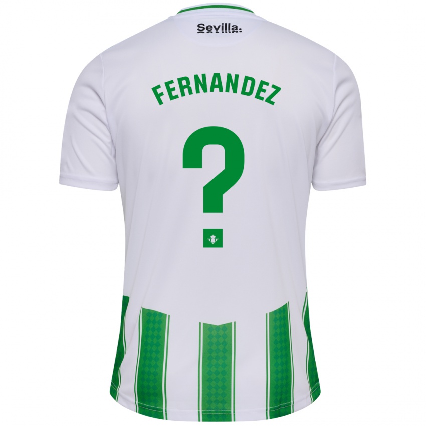 Hombre Camiseta Marcos Fernández #0 Blanco 1ª Equipación 2023/24 La Camisa Chile