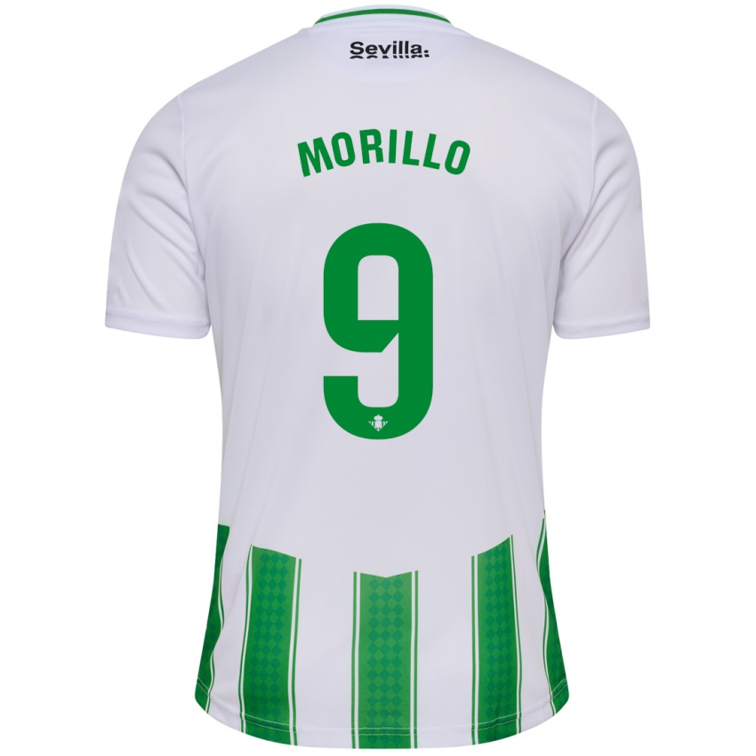 Hombre Camiseta Manu Morillo #9 Blanco 1ª Equipación 2023/24 La Camisa Chile