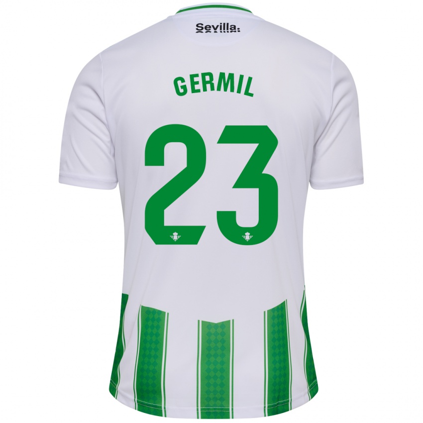 Hombre Camiseta Darío Germil #23 Blanco 1ª Equipación 2023/24 La Camisa Chile