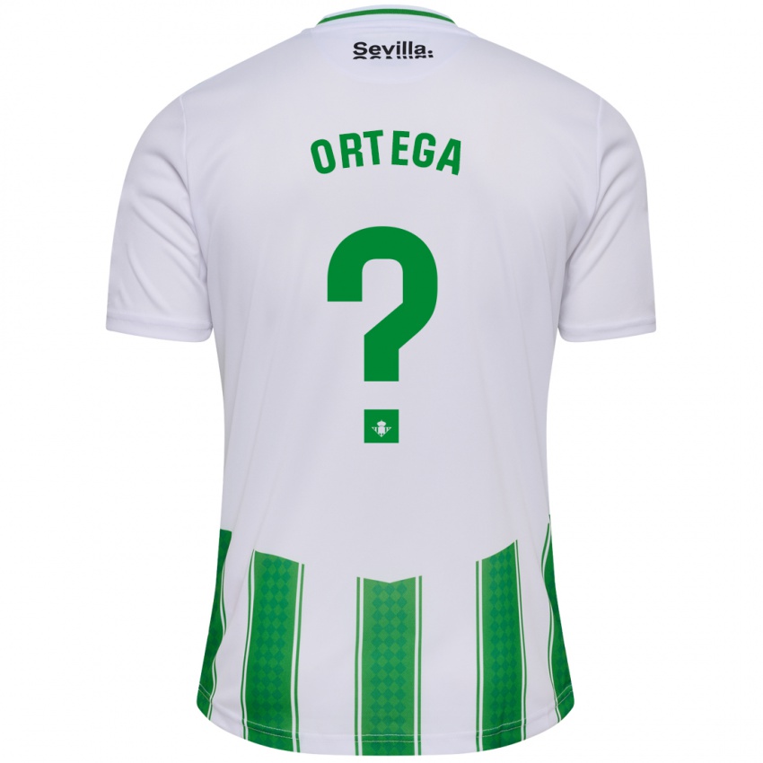 Hombre Camiseta Jose Ortega #0 Blanco 1ª Equipación 2023/24 La Camisa Chile