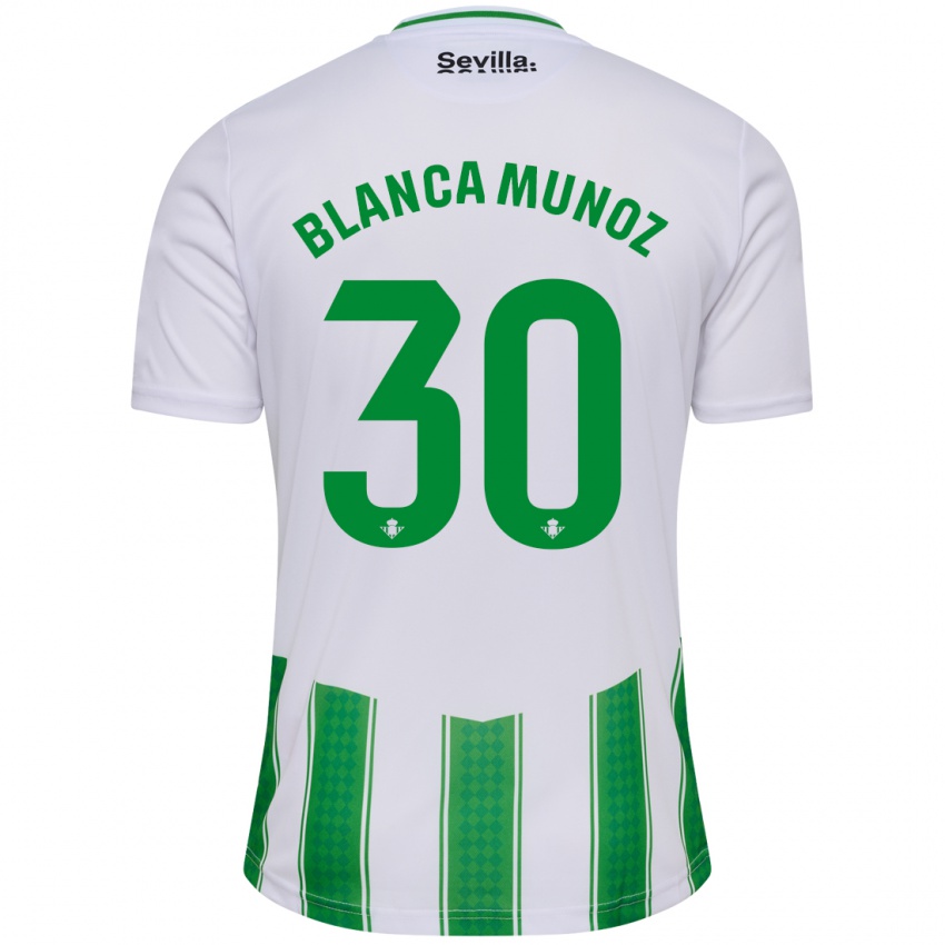 Hombre Camiseta Blanca Muñoz #30 Blanco 1ª Equipación 2023/24 La Camisa Chile