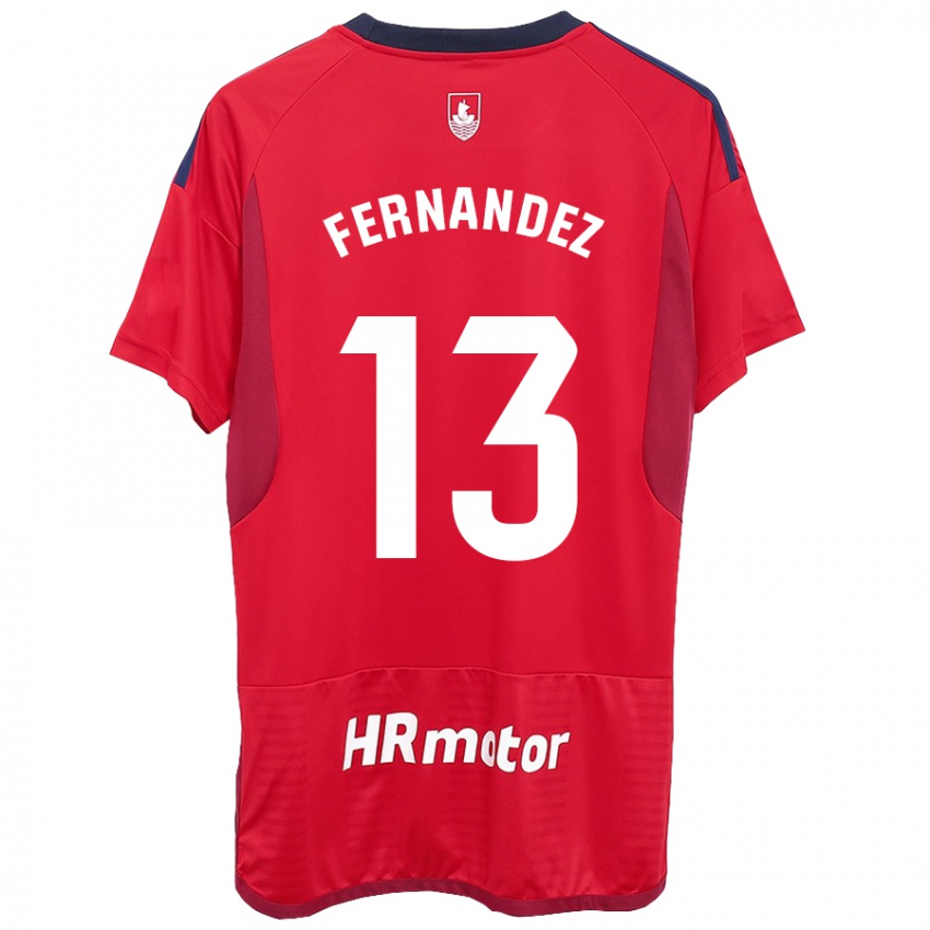 Hombre Camiseta Aitor Fernández #13 Rojo 1ª Equipación 2023/24 La Camisa Chile