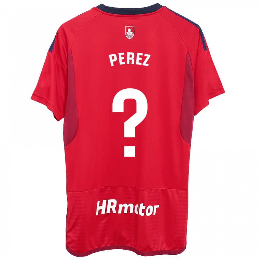 Hombre Camiseta Bruno Perez #0 Rojo 1ª Equipación 2023/24 La Camisa Chile