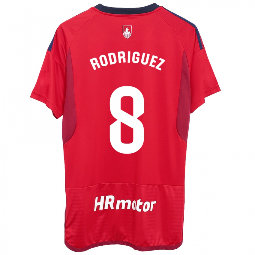 Hombre Camiseta Vanessa Rodríguez Iribarren #8 Rojo 1ª Equipación 2023/24 La Camisa Chile