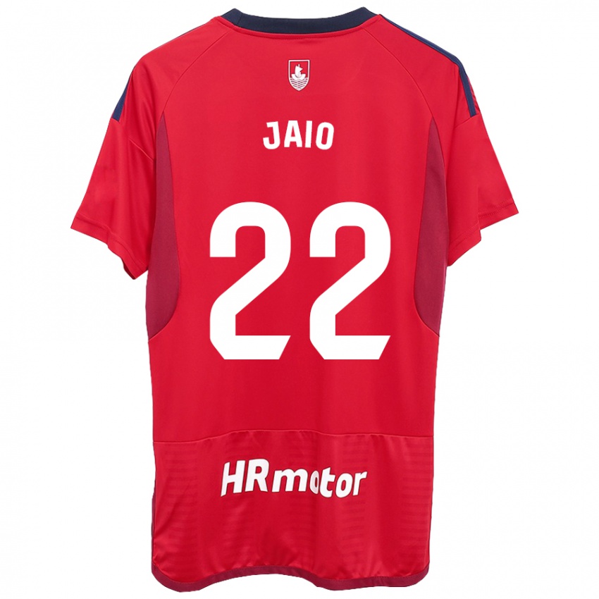 Hombre Camiseta Jaione Larraiotz Senosiain #22 Rojo 1ª Equipación 2023/24 La Camisa Chile