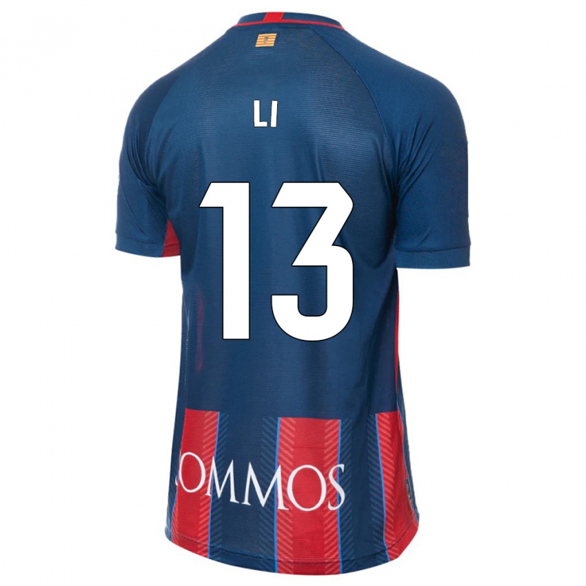 Hombre Camiseta Changyi Li #13 Armada 1ª Equipación 2023/24 La Camisa Chile