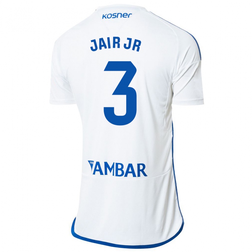 Hombre Camiseta Jair Amador #3 Blanco 1ª Equipación 2023/24 La Camisa Chile