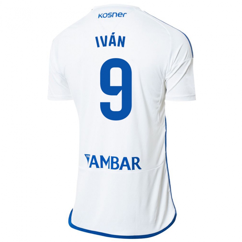 Hombre Camiseta Iván Azón #9 Blanco 1ª Equipación 2023/24 La Camisa Chile