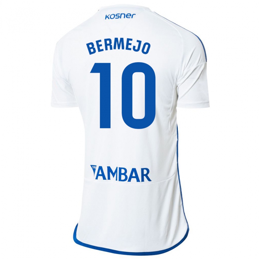 Hombre Camiseta Sergio Bermejo #10 Blanco 1ª Equipación 2023/24 La Camisa Chile