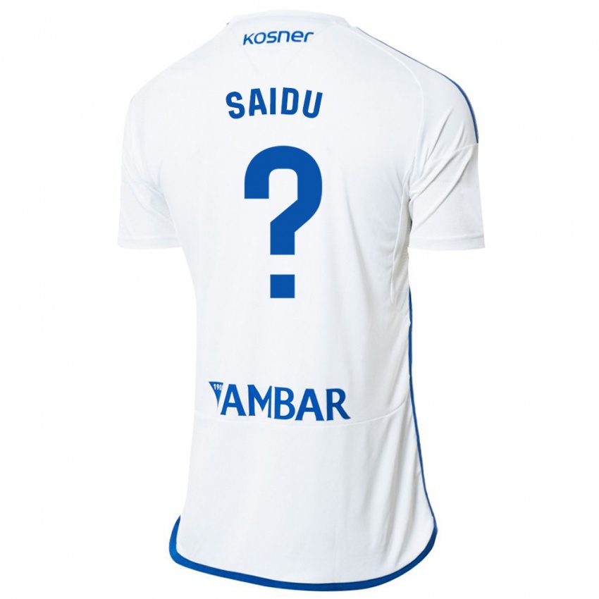 Hombre Camiseta Yussif Saidu #0 Blanco 1ª Equipación 2023/24 La Camisa Chile