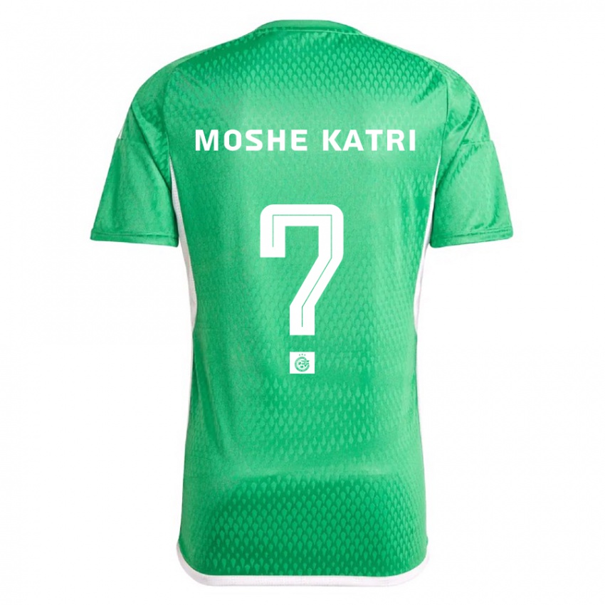 Hombre Camiseta Roy Moshe Katri #0 Blanco Azul 1ª Equipación 2023/24 La Camisa Chile