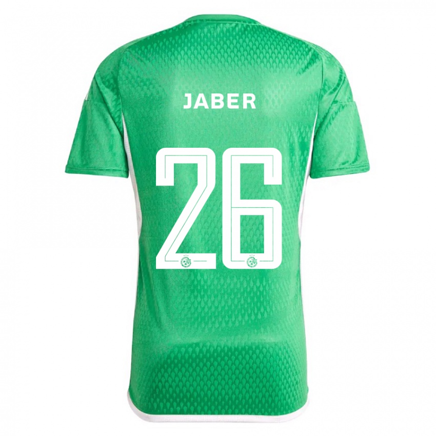 Hombre Camiseta Mahmoud Jaber #26 Blanco Azul 1ª Equipación 2023/24 La Camisa Chile