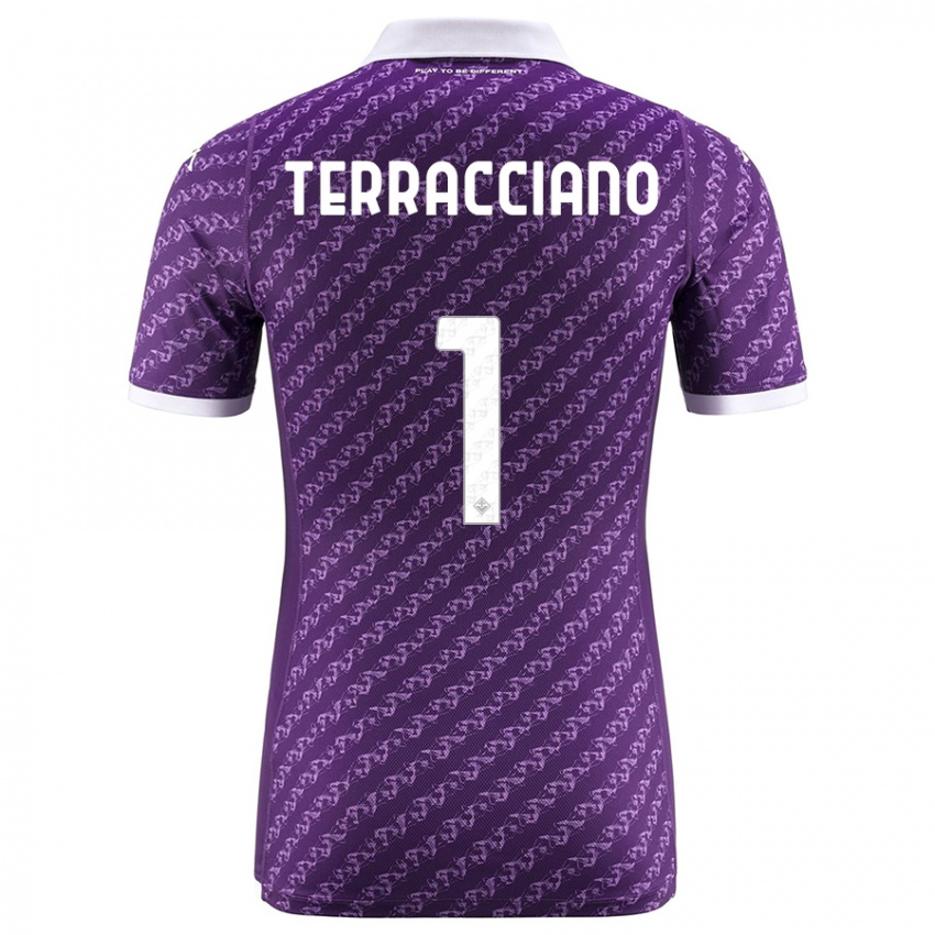 Hombre Camiseta Pietro Terracciano #1 Violeta 1ª Equipación 2023/24 La Camisa Chile