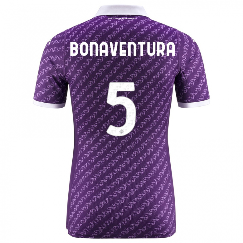 Hombre Camiseta Giacomo Bonaventura #5 Violeta 1ª Equipación 2023/24 La Camisa Chile