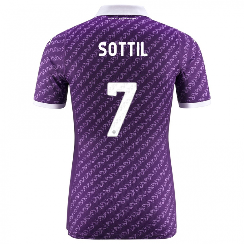 Hombre Camiseta Riccardo Sottil #7 Violeta 1ª Equipación 2023/24 La Camisa Chile