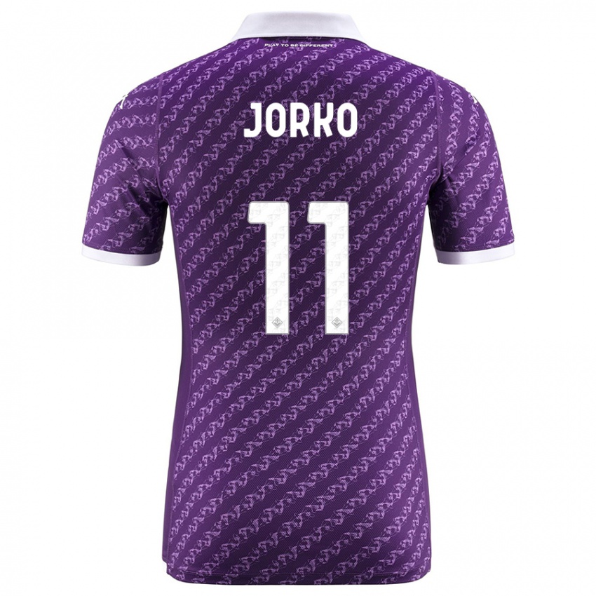 Hombre Camiseta Jonathan Ikone #11 Violeta 1ª Equipación 2023/24 La Camisa Chile