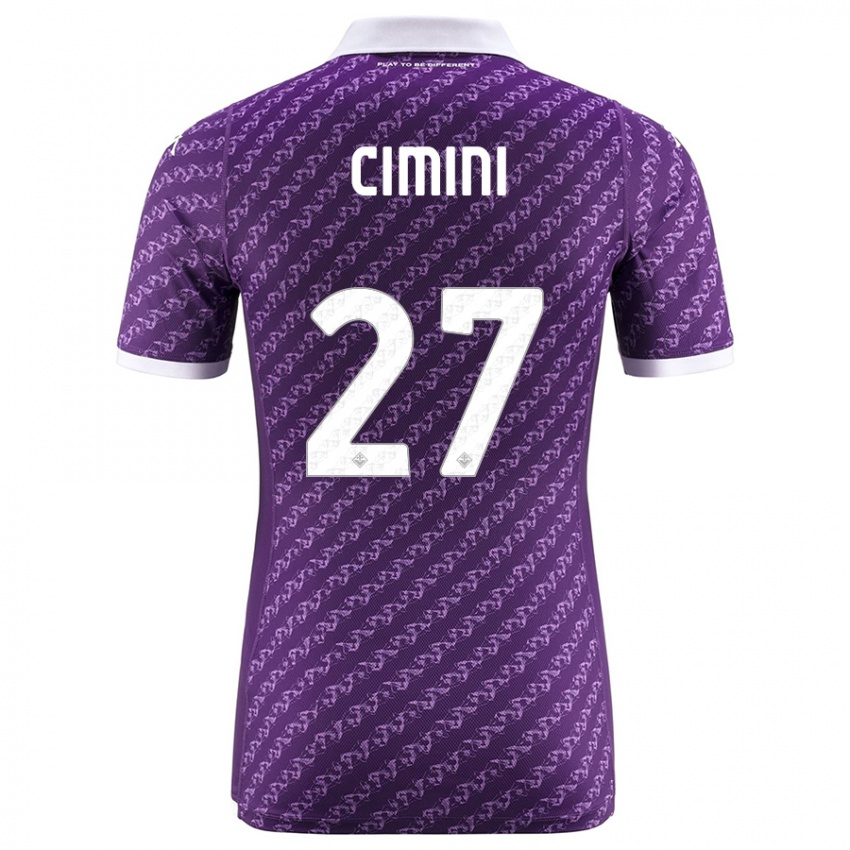 Hombre Camiseta Linda Tucceri Cimini #27 Violeta 1ª Equipación 2023/24 La Camisa Chile