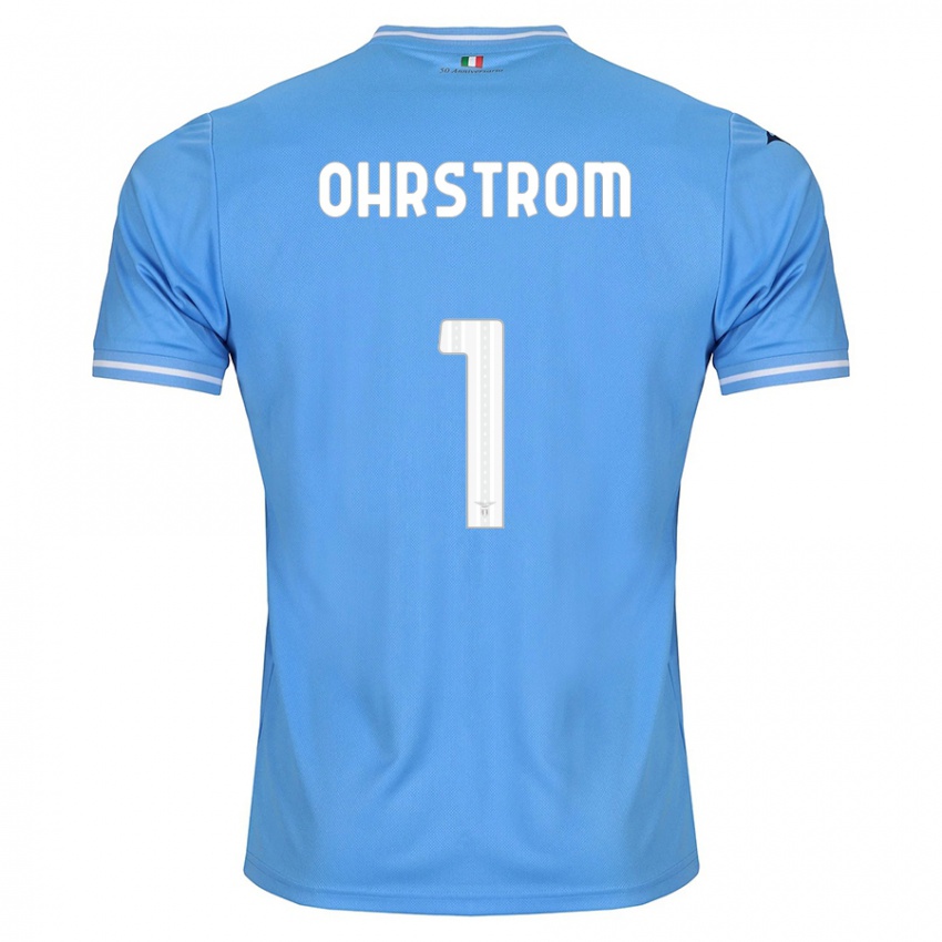 Hombre Camiseta Stephanie Ohrstrom #1 Azul 1ª Equipación 2023/24 La Camisa Chile