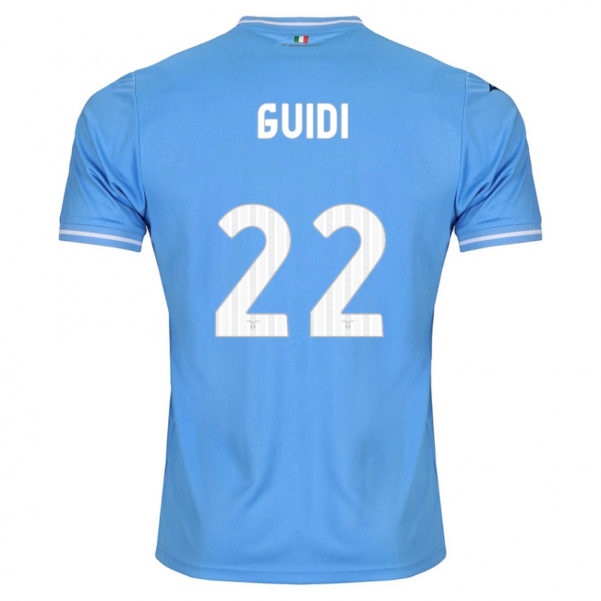Hombre Camiseta Emma Guidi #22 Azul 1ª Equipación 2023/24 La Camisa Chile