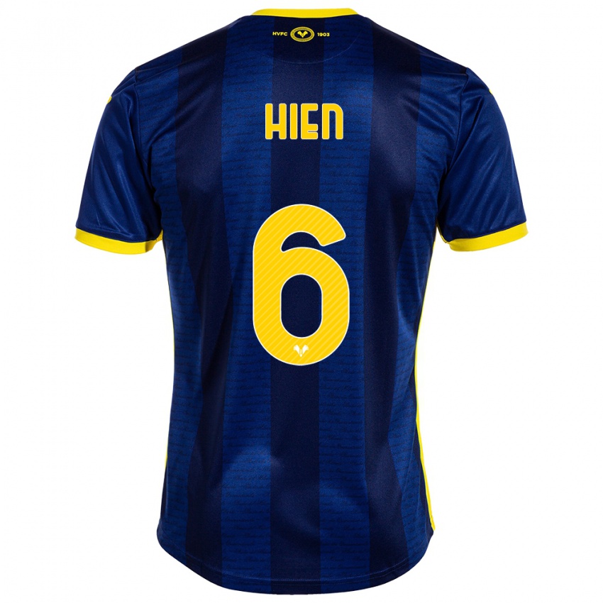 Hombre Camiseta Isak Hien #6 Armada 1ª Equipación 2023/24 La Camisa Chile