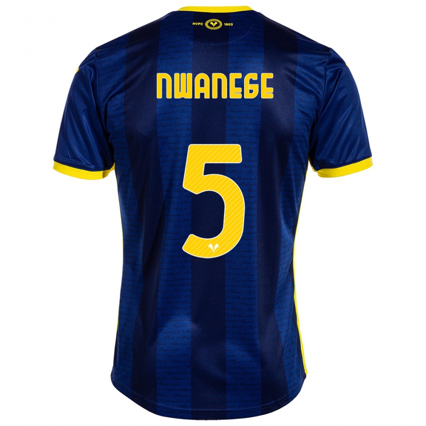 Hombre Camiseta Karlson Nwanege #5 Armada 1ª Equipación 2023/24 La Camisa Chile