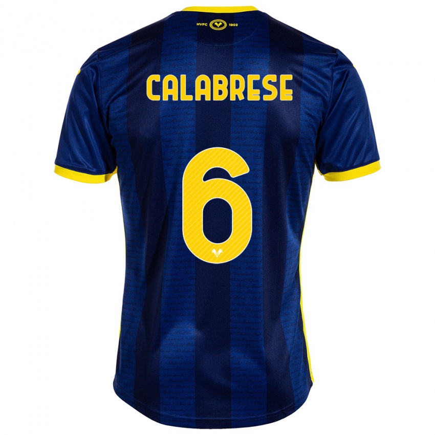 Hombre Camiseta Nicolò Calabrese #6 Armada 1ª Equipación 2023/24 La Camisa Chile