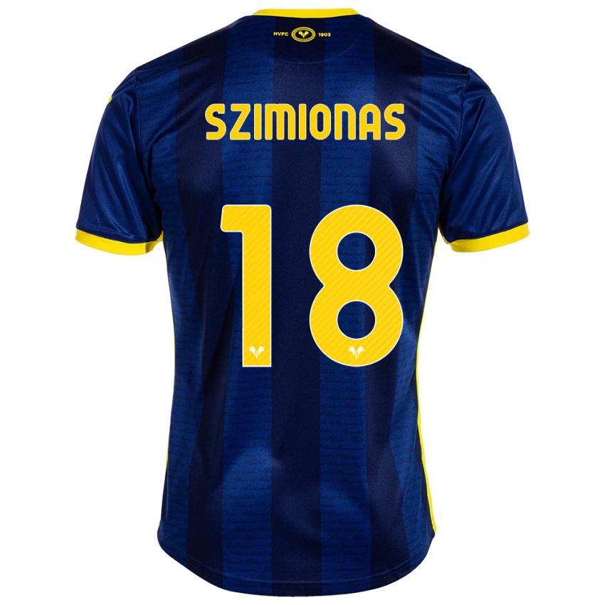 Hombre Camiseta Luca Szimionas #18 Armada 1ª Equipación 2023/24 La Camisa Chile