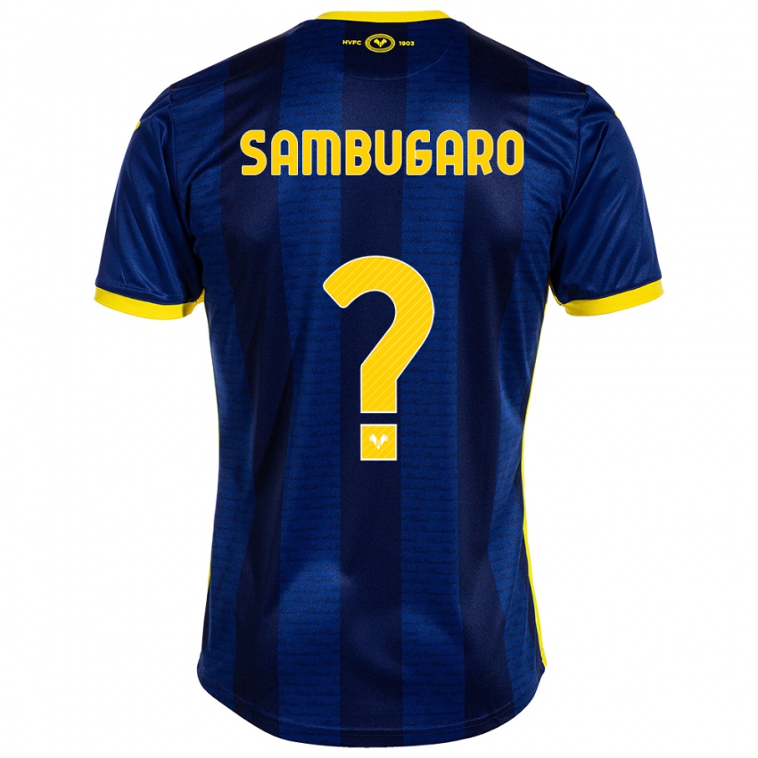 Hombre Camiseta Mattia Sambugaro #0 Armada 1ª Equipación 2023/24 La Camisa Chile