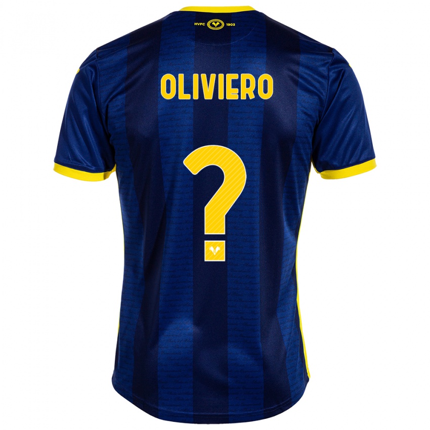 Hombre Camiseta Davide Oliviero #0 Armada 1ª Equipación 2023/24 La Camisa Chile