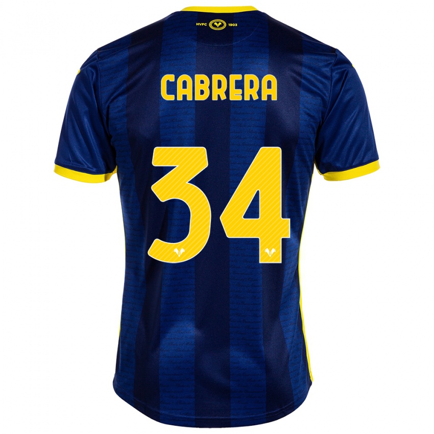 Hombre Camiseta Ilena Cabrera #34 Armada 1ª Equipación 2023/24 La Camisa Chile