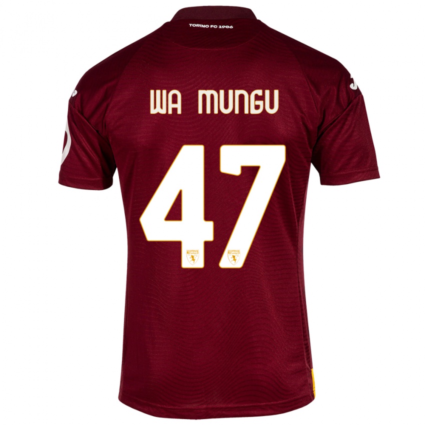 Hombre Camiseta Vimoj Muntu Wa Mungu #47 Rojo Oscuro 1ª Equipación 2023/24 La Camisa Chile