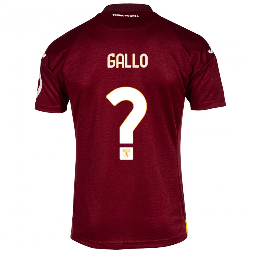 Hombre Camiseta Tommaso Gallo #0 Rojo Oscuro 1ª Equipación 2023/24 La Camisa Chile